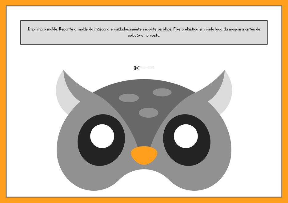 Máscaras de carnal para imprimir animais pdf página 3